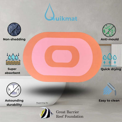 Blush Bloom Quikmat®-Super absorbent bath mat