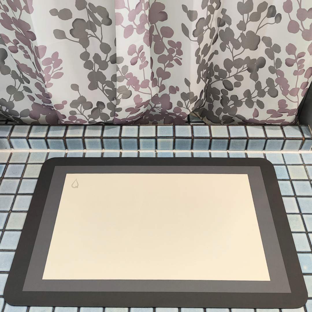 Rectangle Monochrome Quikmat®-Super absorbent bath mat