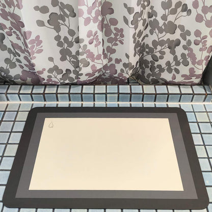 Rectangle Monochrome Quikmat®-Super absorbent bath mat