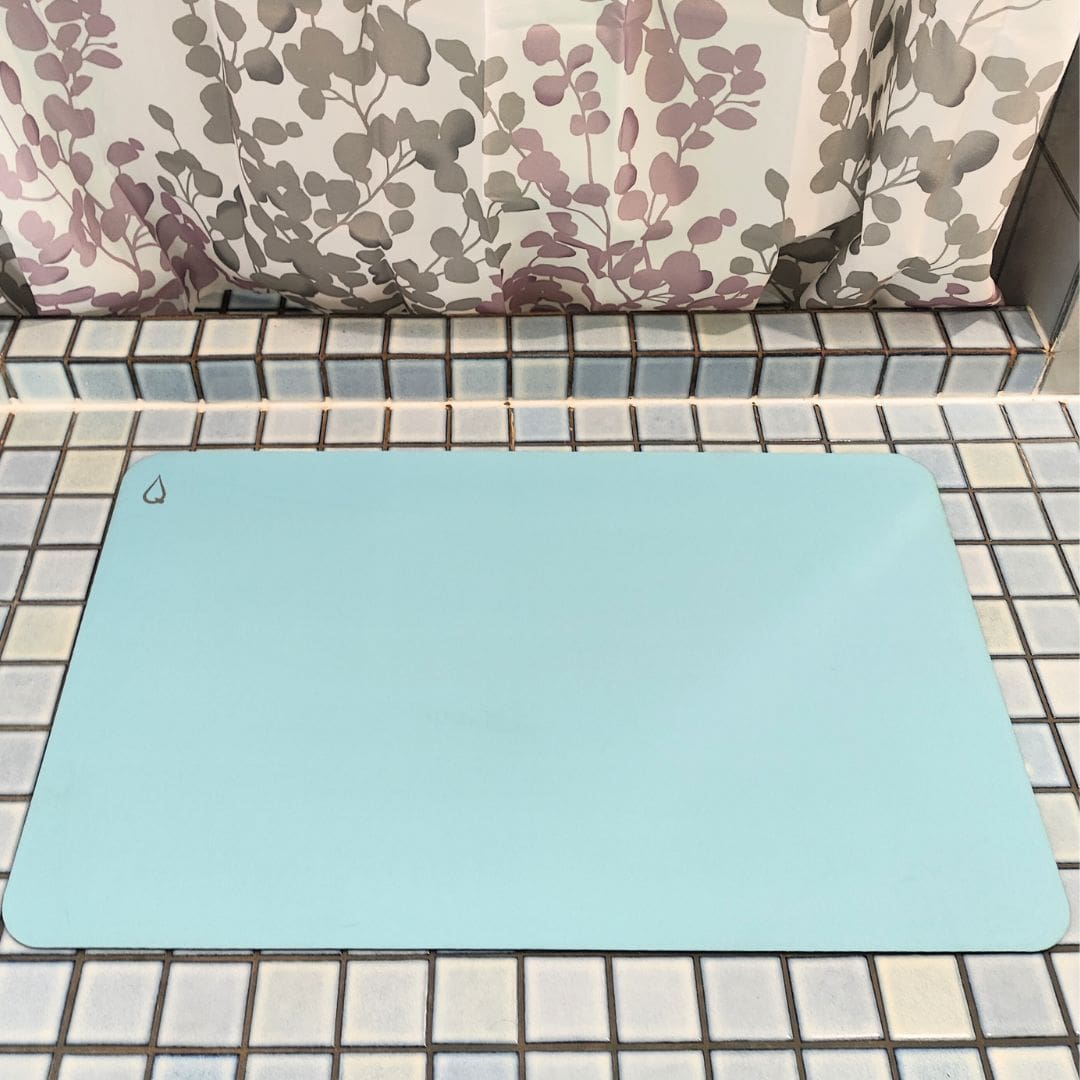Rectangle Ocean Breeze Quikmat®-Super absorbent bath mat